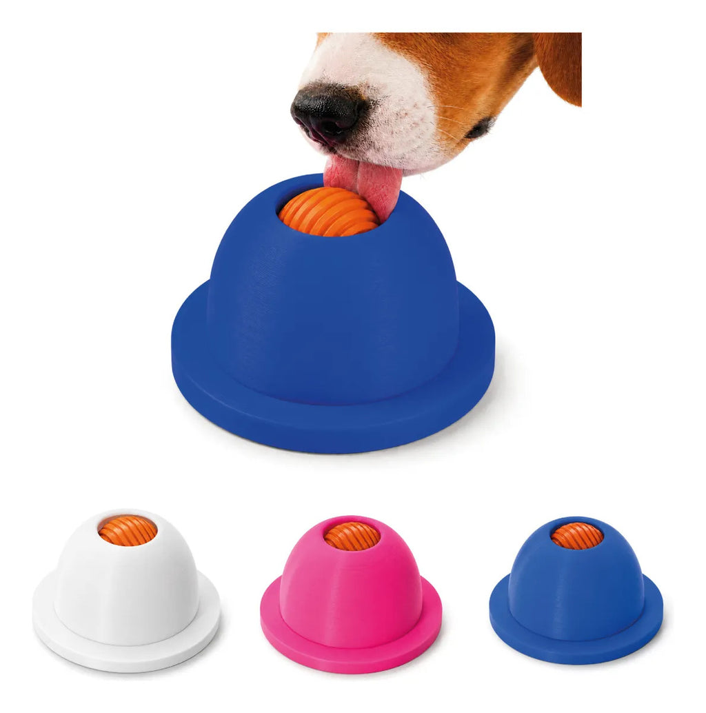 Lambedor Pet Bolinha Rotativa Tapete De Lamber Cães Gatos