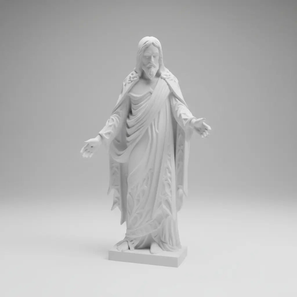 Estátua Escultura Jesus Cristo Fé Decoração