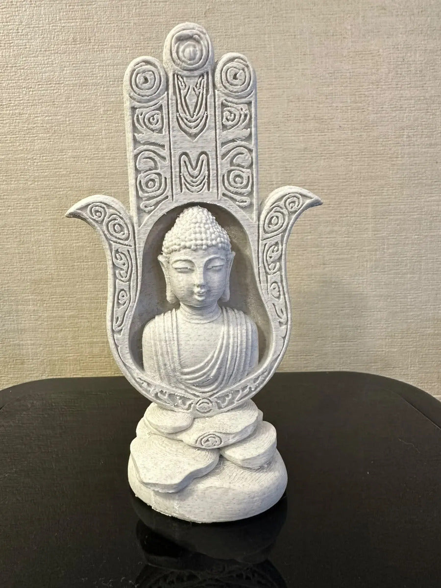 Mão De Fátima Hamsá Buda 18cm Enfeite Decoração Zen