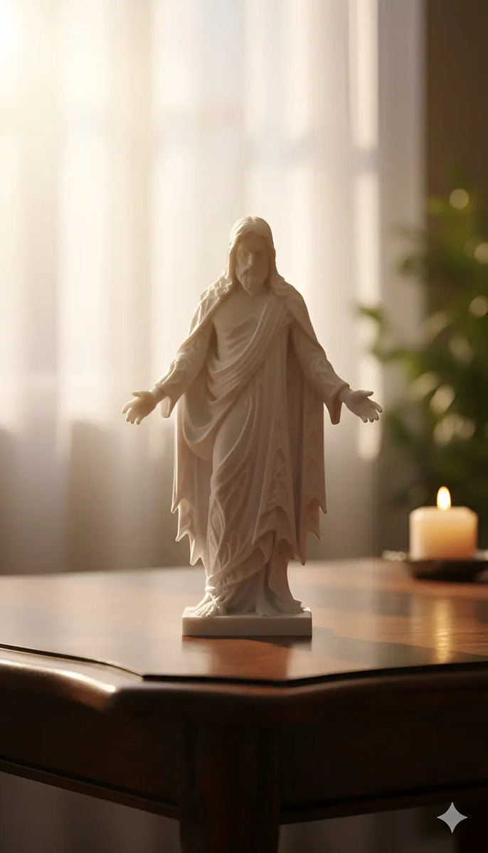 Estátua Escultura Jesus Cristo Fé Decoração
