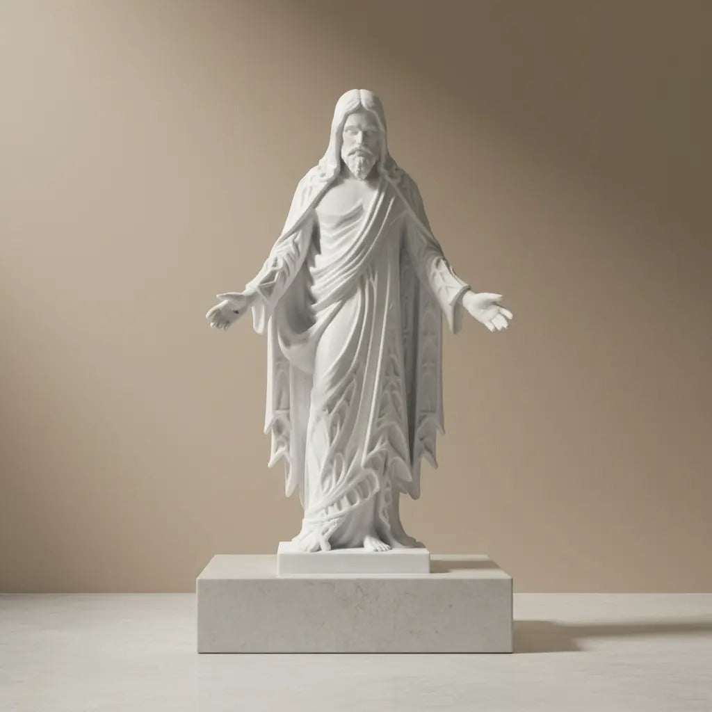 Estátua Escultura Jesus Cristo Fé Decoração