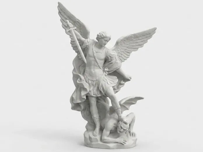 Estátua São Miguel Arcanjo Guerreiro - Religiosa Católica Fé