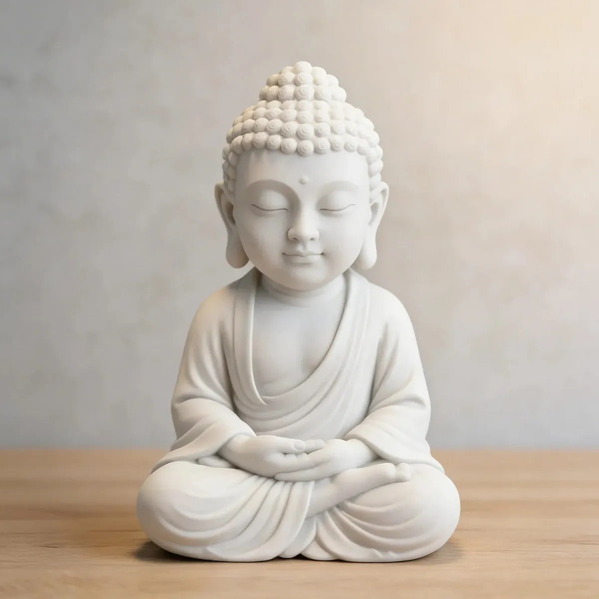 Escultura Buda Tibetano Meditando Decorativo Moderno Premium