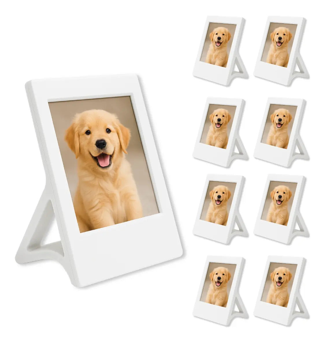 Kit com 10 Mini Porta-Retratos Polaroid em PLA para Mesa