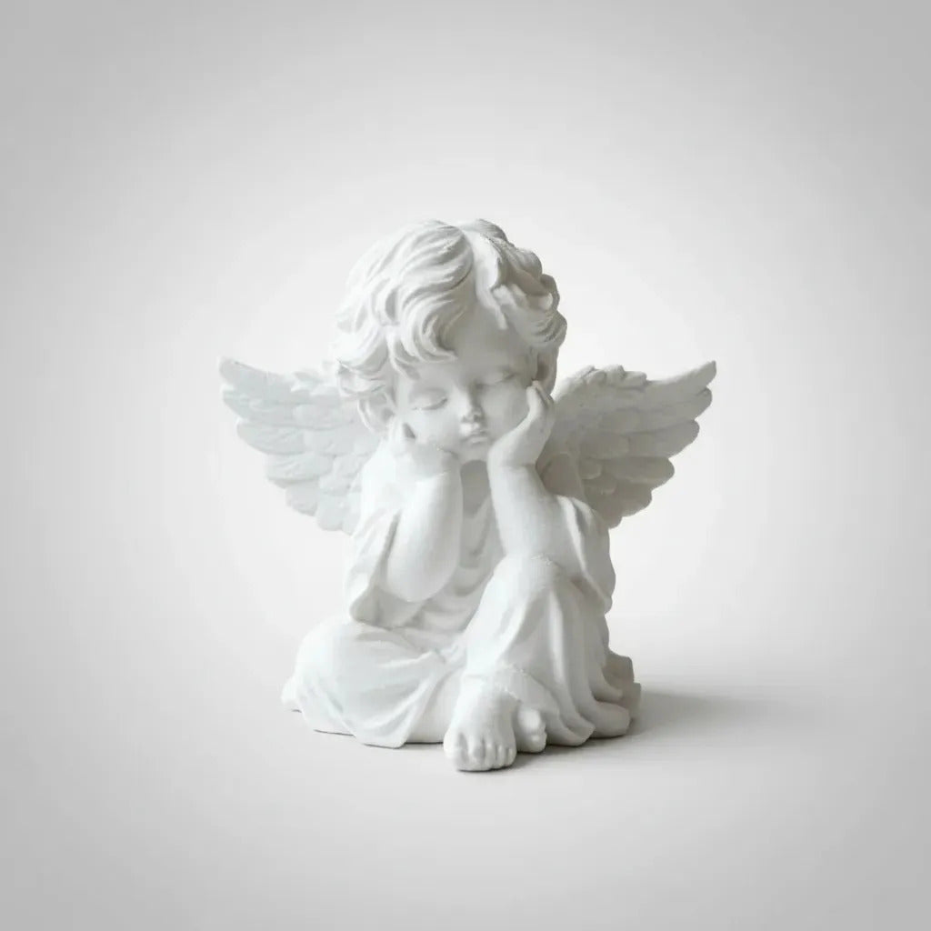 Estátua Anjo Bebê Decoração Religiosa Anjinho Baby Calmaria