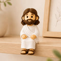 Mini Jesus Cristo Sentado 5cm Enfeite Decorativo Para Mesa